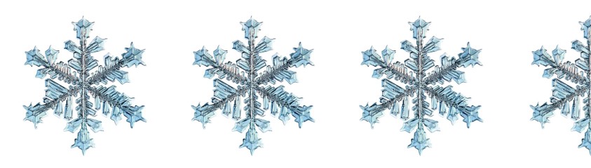 3 and half snowflakes